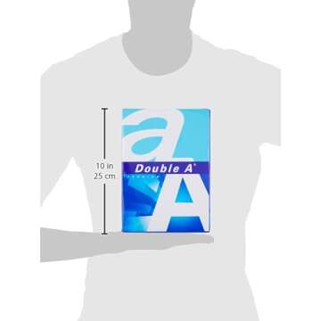 Double A Printing Paper A4 - 500 Sheets - 80GSM- Dimensions 8.3" x 11.7" - White