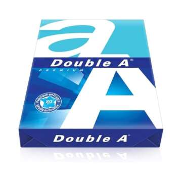 Double A Printing Paper A4 - 500 Sheets - 80GSM- Dimensions 8.3" x 11.7" - White