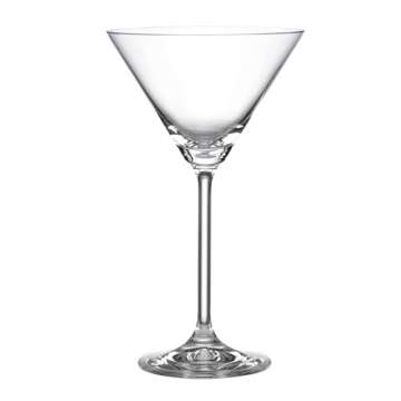 Lenox Set of 6 Tuscany Classics Martini Glass Set, 6 Count (Pack of 1), Clear