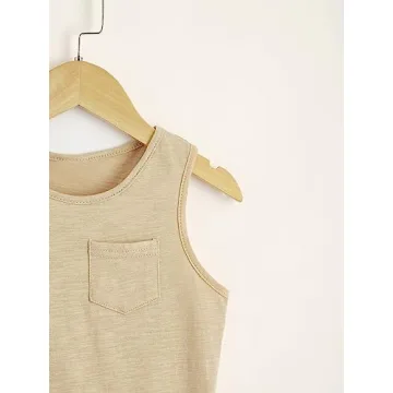 Floerns Boys 3-Pack Sleeveless Tank Tops Soft Stretchy Blue