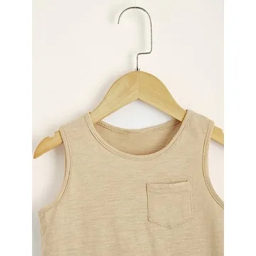 Floerns Boys 3-Pack Sleeveless Tank Tops Soft Stretchy Blue