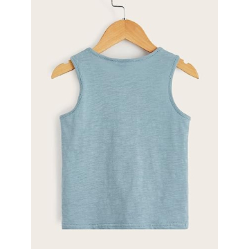 Floerns Boys 3-Pack Sleeveless Tank Tops Soft Stretchy Blue