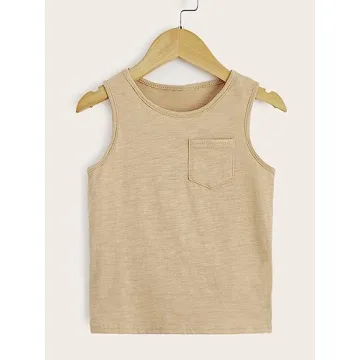 Floerns Boys 3-Pack Sleeveless Tank Tops Soft Stretchy Blue