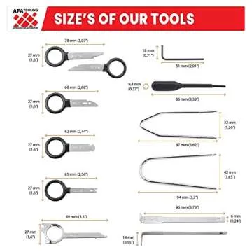 AFA Tooling Radio Removal Tool Kit for Ford, Audi, VW
