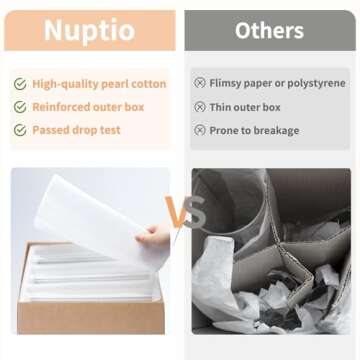 NUPTIO Hurricane Candle Holder for Wedding: 2.5 x 12 inches Ribbed Glass Shade for Candlestick - Bulk Decorative Bottomless Cylinder Taper Candle Cover for Outdoor Table Centerpiece