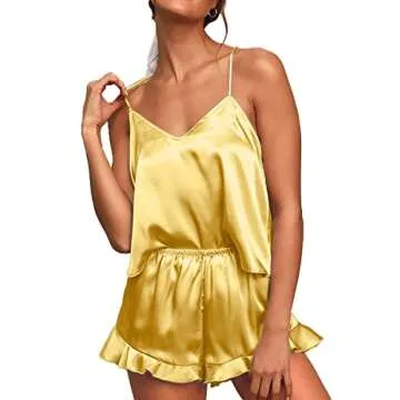 Elegant CHYRII Women's Silk Satin Pajama Set for Comfort