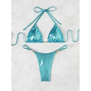 Shimmering Verdusa Triangle Bikini Set for Stylish Women