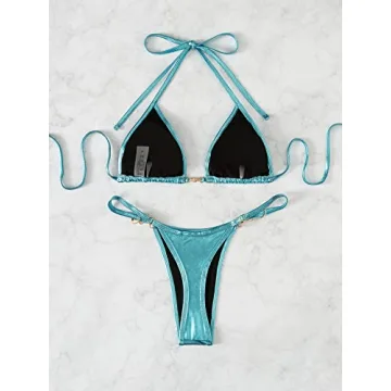 Shimmering Verdusa Triangle Bikini Set for Stylish Women