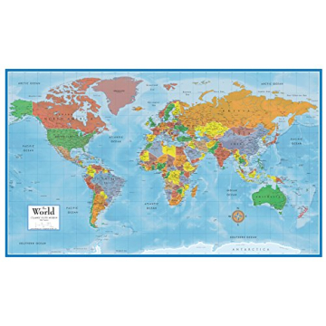 Swiftmaps World Premier Wall Map Stunning 3D Relief