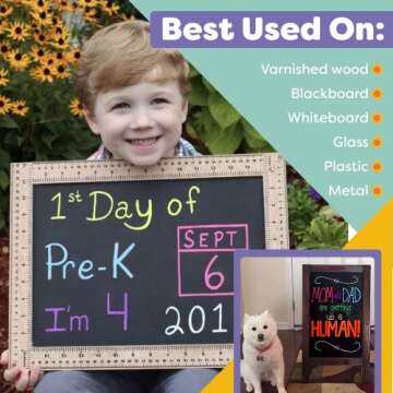 CHALK MARKERS By FANTASTIC MEGA 18 Pack, BEST Art, Menu Board Bistro Boards - Glass & Window Paint Marker Pens - Reversible 6mm Fine or Chisel Tip