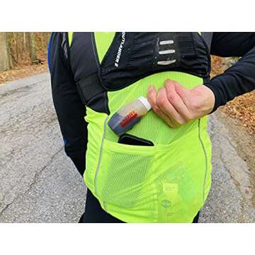 (2 Bottles) Small, Semi-Rigid, Easy-to-Clean, Refillable Gu Flask for Sports Nutrition Liquid Energy Gel Flask - Cycling Flask, Running Flask, Triathlons, Marathons. 110ml (3.5oz)