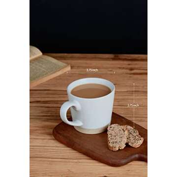 Famiware Coffee Mugs Set of 4 Stylish Stoneware Mugs