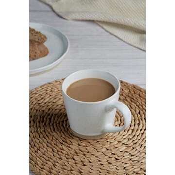 Famiware Coffee Mugs Set of 4 Stylish Stoneware Mugs