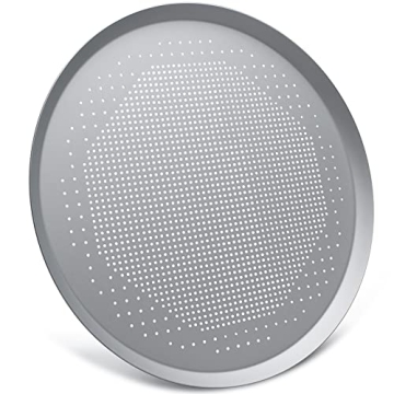 Beasea Pizza Pan 16 Inch Nonstick Crisper Tray with Holes for Even Baking