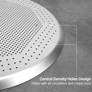 Beasea Nonstick 16 Inch Pizza Pan for Oven and Air Fryer