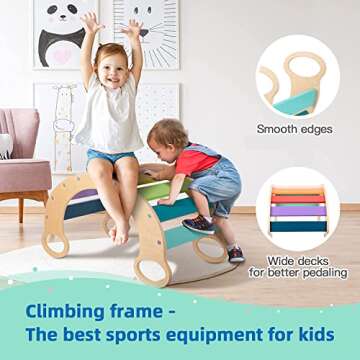 Tookylend Rainbow Climbing Toys for Toddlers 1-3