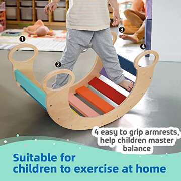 Tookylend Rainbow Climbing Toys for Toddlers 1-3