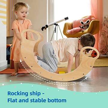 Tookylend Rainbow Climbing Toys for Toddlers 1-3