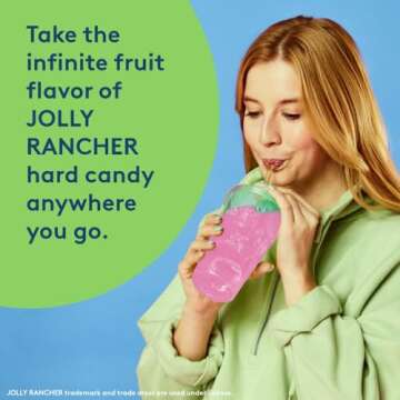 Jolly Rancher Singles To Go Powdered Drink Mix, Watermelon, 12 Boxes with 6 Packets Each - 72 Total Servings, Sugar-Free Drink Powder, Just Add Water, 0.66 Ounce (Pack of 12)