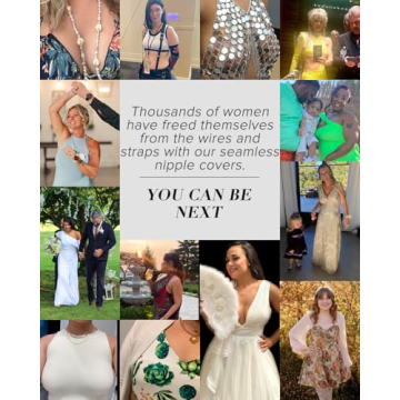 VOCH GALA Nipple Covers for Women Seamless Reusable Pasties