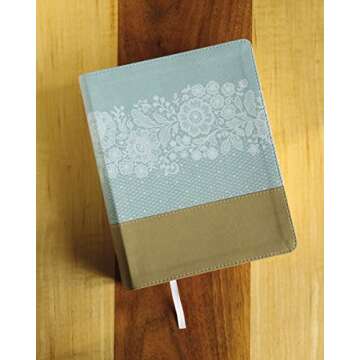 NIV, Journal the Word Bible, Large Print, Leathersoft, Teal/Tan: Reflect, Journal, or Create Art Nex...