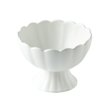 WAIT FLY Macaron Color Ceramic Dessert Bowl Footed Trifle Bowl Ice Cream Bowl Pudding Bowl Serving B...