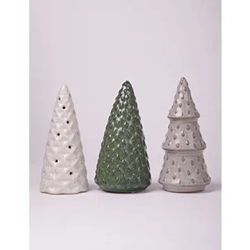 Elegant HAUCOZE Christmas Tree Statue Set Perfect for Gifting
