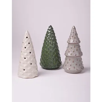 Elegant HAUCOZE Christmas Tree Statue Set Perfect for Gifting