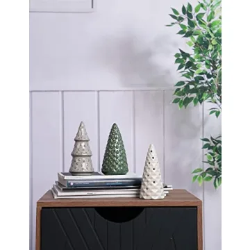 Elegant HAUCOZE Christmas Tree Statue Set Perfect for Gifting