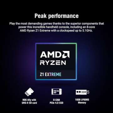 ASUS ROG Ally 7" 120Hz Gaming Handheld - AMD Z1 Extreme Processor - 512GB - White - PRE ORDER!