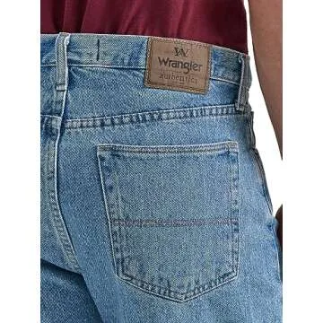 Wrangler Authentics Men's Classic Relaxed Fit Five Pocket Jean Short, Light Stonewash, 42