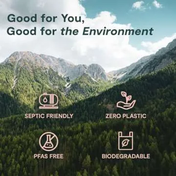 ecoHiny Premium & Soft Bamboo Toilet Paper | 12 Mega Rolls, 3 ply, 350 Sheets | FSC Certified, PFAS & BPA Free, Septic Safe | Tree Free & Plastic Free