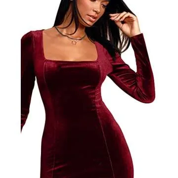 Elegant Women's Velvet Bodycon Dress for All Occasions