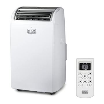 BLACK+DECKER 14,000 BTU Portable Air Conditioner with Remote Control for 550 sq ft Cooling