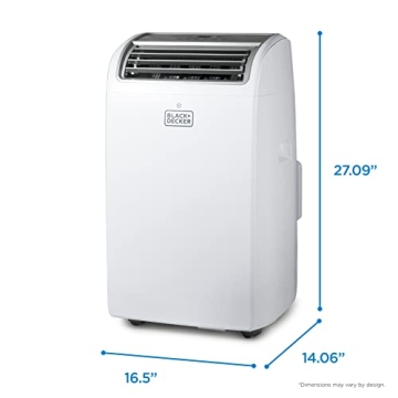 BLACK+DECKER 14,000 BTU Portable Air Conditioner for 550 sq ft