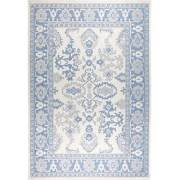 Home Dynamix Nicole Miller Patio Country Ayana Indoor/Outdoor Area Rug, 7'9"x10'2", Traditional Gray/Blue