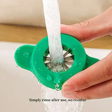 HENWAFX Kitchen green onion shredder,Green Onion cutter ，12 Blade Design，green onion slicer tool（2Pcs)