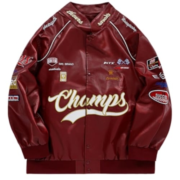 Aelfric Eden Faux Leather Jacket - Trendy Oversized Motorcycle Jacket