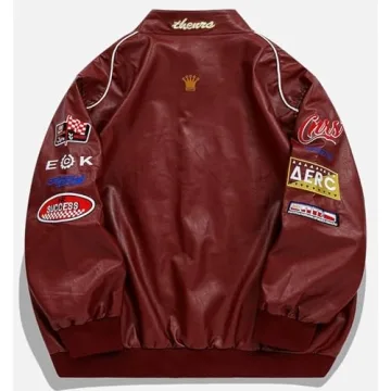 Aelfric Eden Oversized Faux Leather Jacket - Trendy Style