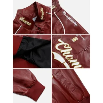 Aelfric Eden Oversized Faux Leather Jacket - Trendy Style