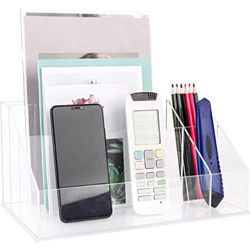 YestBuy Acrylic Desk Organizer for Office and Makeup Essentials