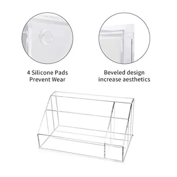 YestBuy Acrylic Desk Organizer for Office and Makeup Essentials