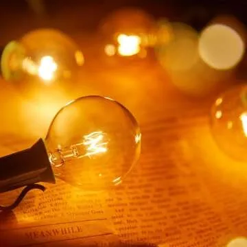 Brightown G40 5W Clear Globe Bulbs for Outdoor Decor