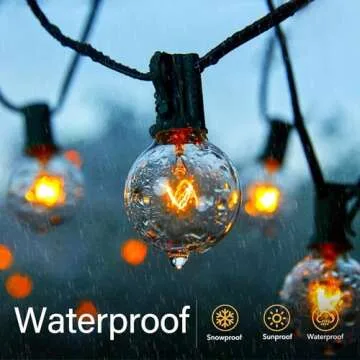 Brightown G40 5W Clear Globe Bulbs for Outdoor Decor