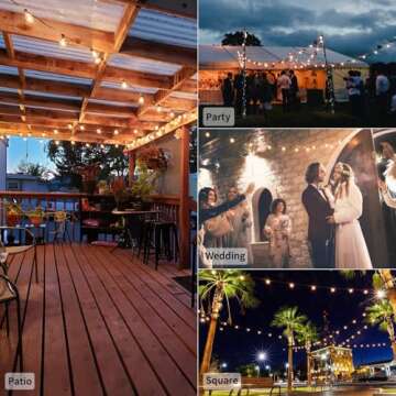 Brightown G40 Replacement Light Bulbs 5W Clear Globe Bulb fits E12 C7 Candelabra Screw Base Sockets, 1.5 Inch Dimmable Light Bulbs for Indoor Outdoor Patio Decor, Pack of 50