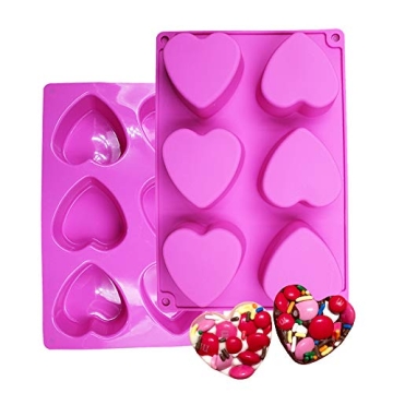 BAKER DEPOT Heart Silicone Mold for Chocolate and More