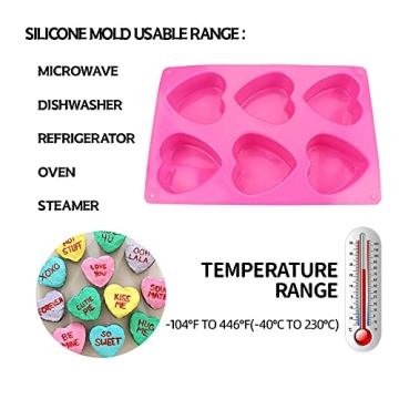 BAKER DEPOT Heart Silicone Mold for Chocolate and More