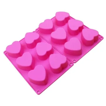 BAKER DEPOT Heart Silicone Mold for Chocolate and More