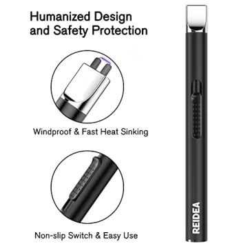 REIDEA Rechargeable Electric Plasma Lighter for Home and Camp