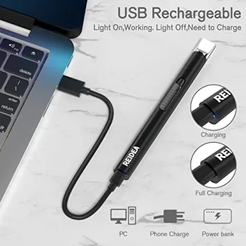 REIDEA Rechargeable Electric Plasma Lighter for Home and Camp